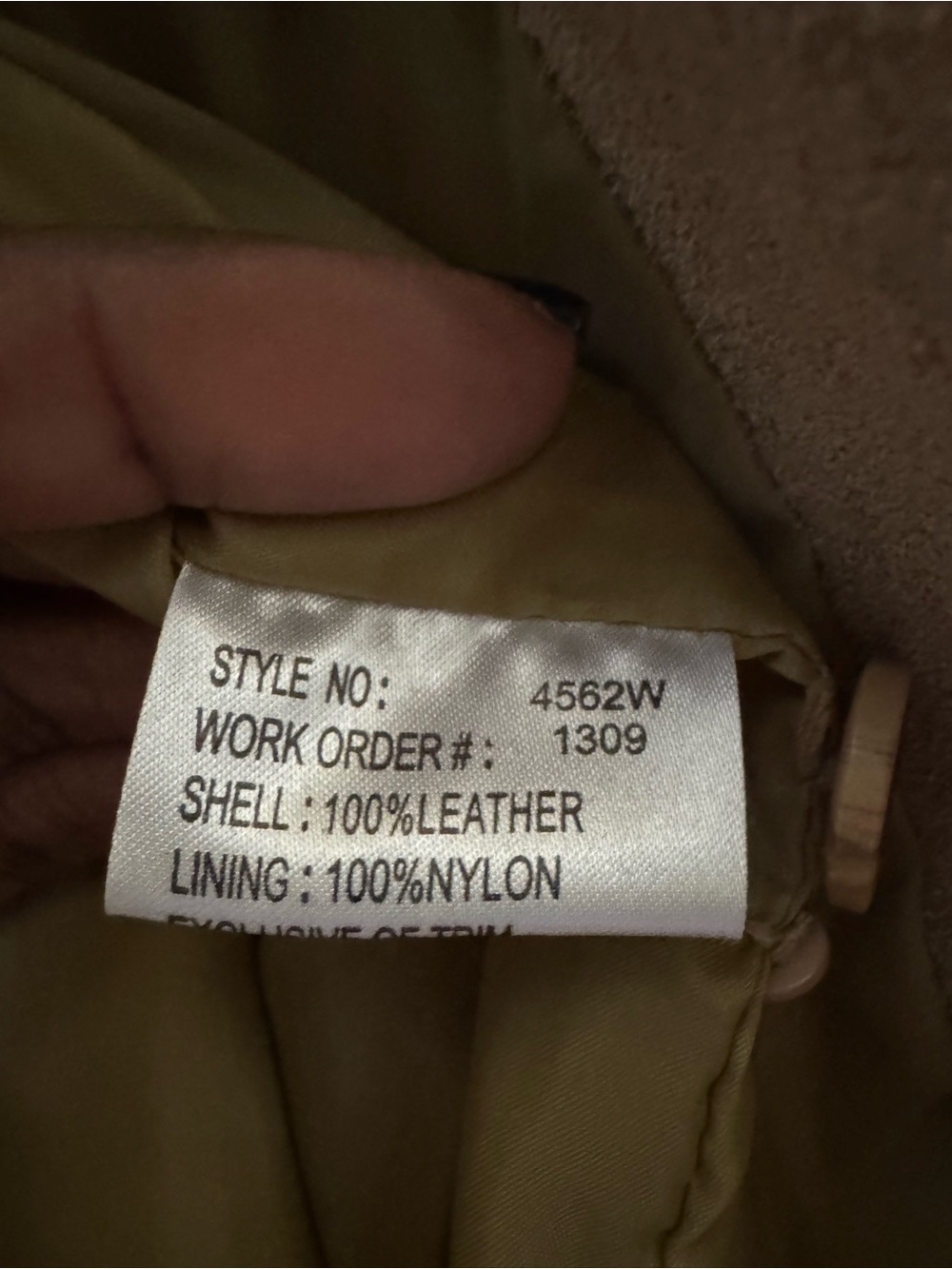 Margaret Godfrey Suede Button-Front Blazer Jacket in Light Beige - Picture 4 of 5